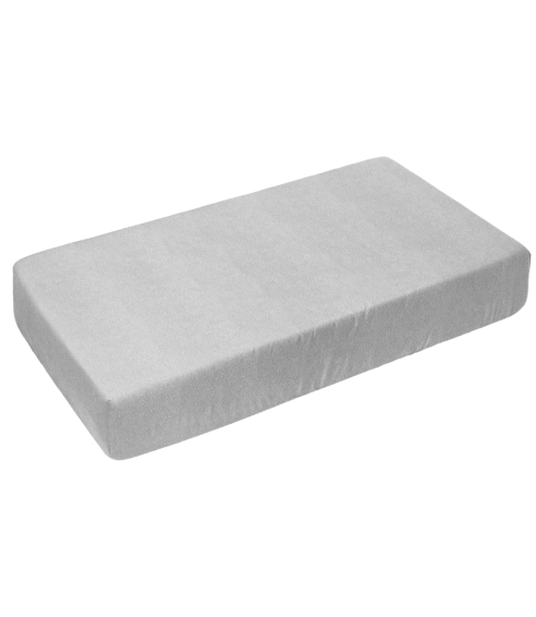 Kummiga voodilina „Light Grey Terry sheet“. Kummiga voodilinad