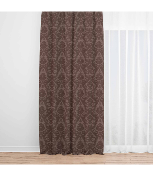 Öised kardinad „Brown baroque curtain“. Kardinad