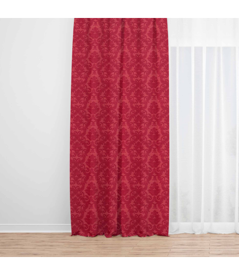 Öised kardinad „Red baroque curtain“. Kardinad