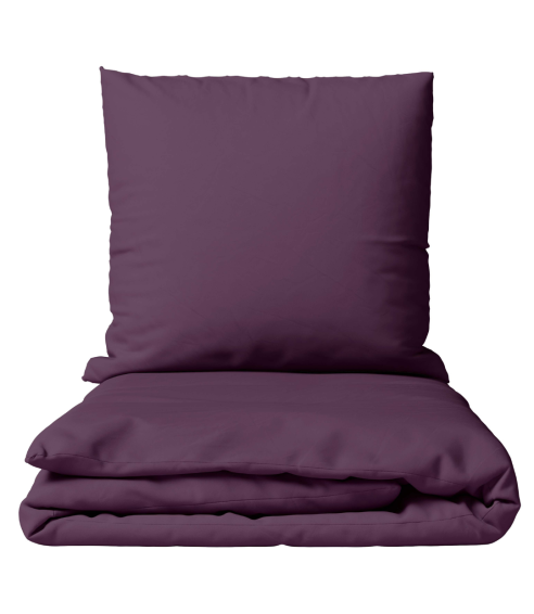 Premium satiinist voodipesu komplekt "Plum glow". Satiinist voodipesu