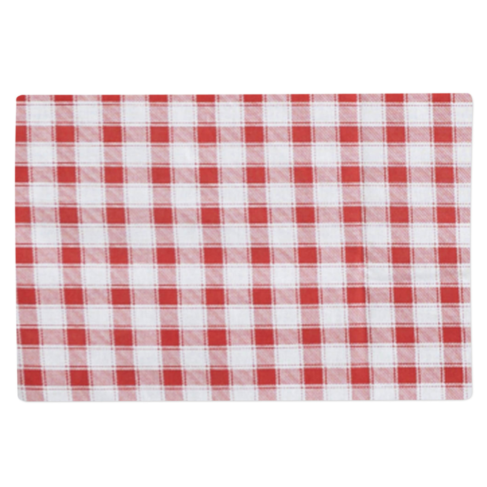 Lauamatt „Picnic placemat“ 1 tk.. Linased laudlinad, 30x45 cm. Mängulised punased ja valged ruudud lauamatidel, andes soojust ja hubasust.