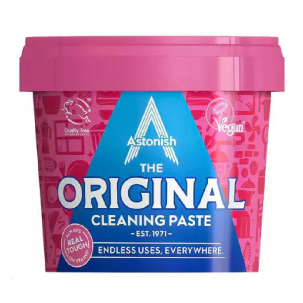 Puhastuspasta "Cleaning paste Astonish". Puhastusained. Astonish puhastus pasta, mis on loodud raskete plekkide ja mustuse eemaldamiseks, jättes pinnad särama puhtaks.