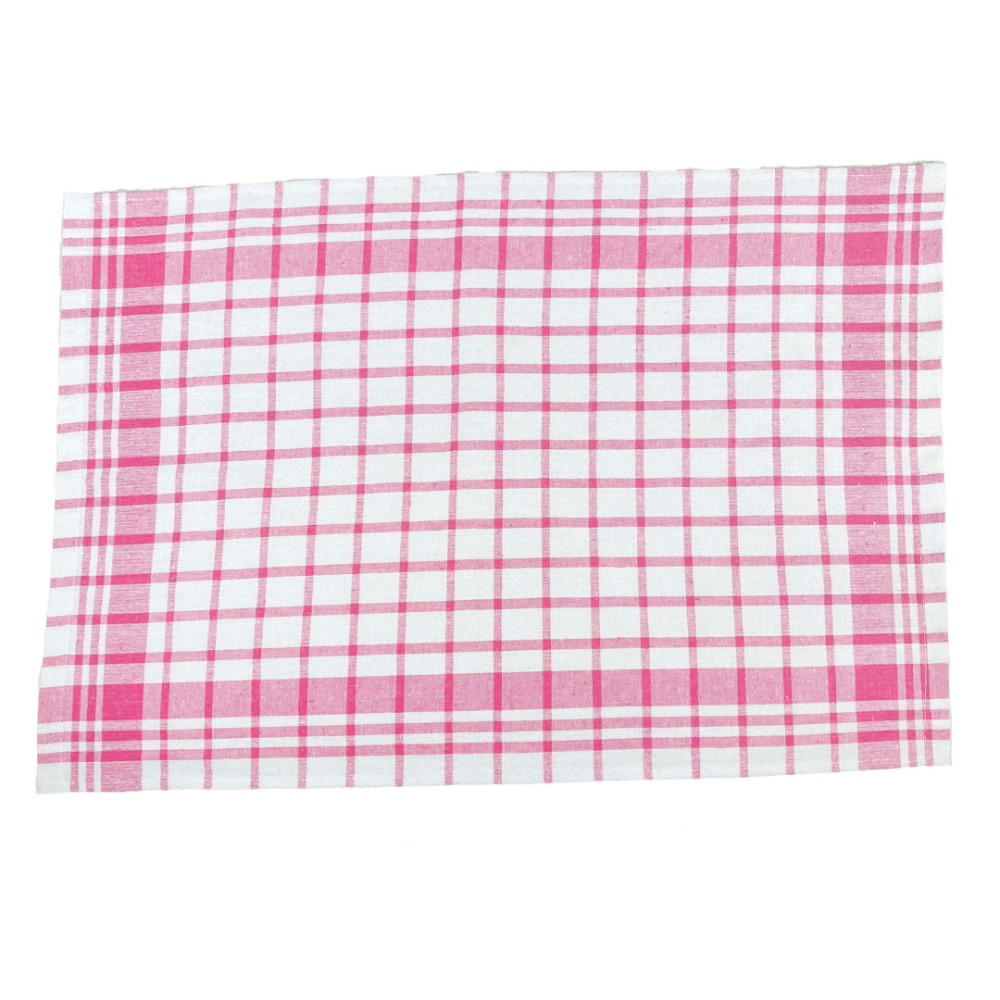 Köögirätikud „Pink Structure“. Rätikud, 43x64 cm. Pehme roosa köögirätik, millel on mängulised geomeetrilised motiivid.